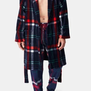 Robe de chambre polaire - Carreaux Hugo