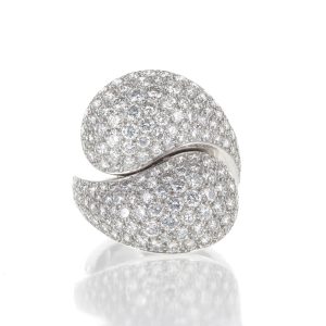 Bague Cartier Le Ying Et Le Yang Or blanc et Diamants