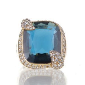 Bague Pomellato Ritratto en or rose, topaze et diamants