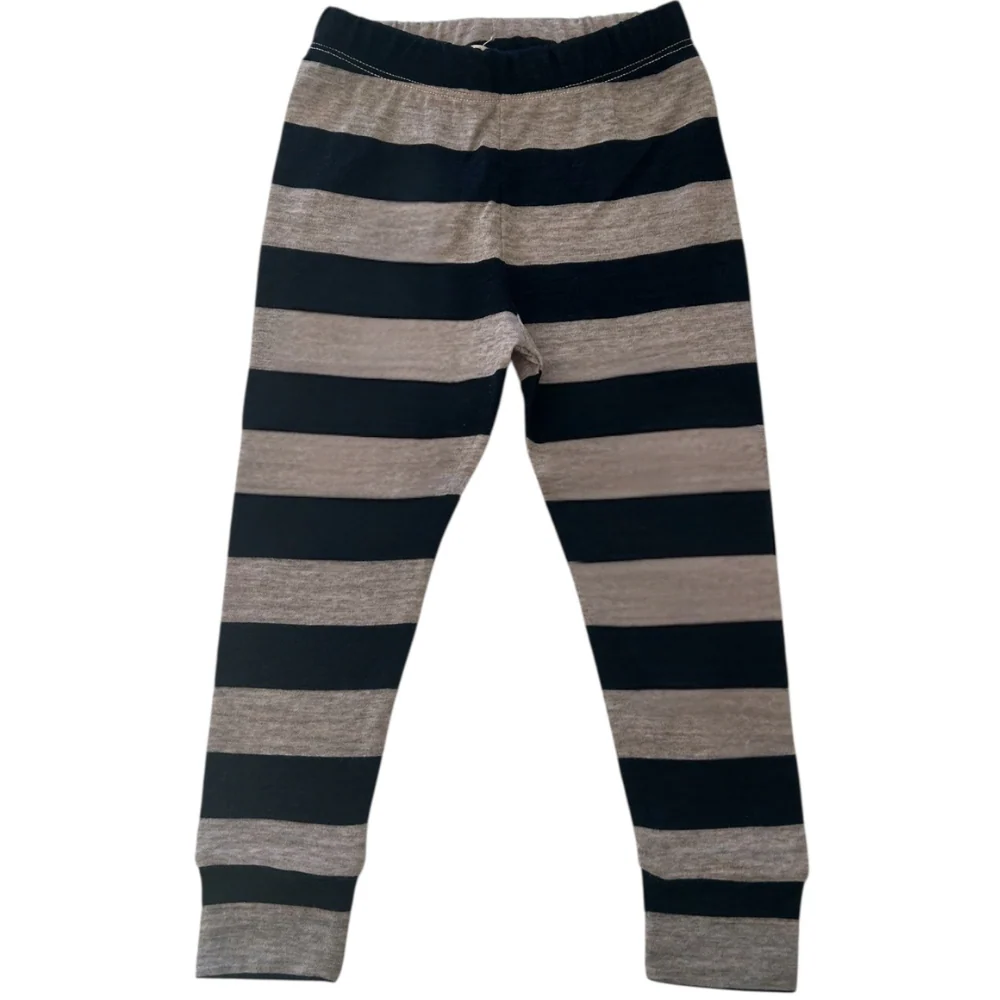 LEGGING CYCLAMEN MÉRINOS Rayé Marine – Image 2
