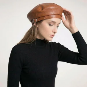 Béret en Cuir Vintage | La Parisienne