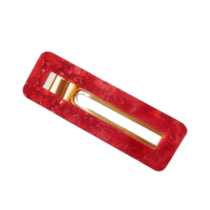 Barrette Pince Rouge – Rectangle