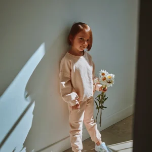 PANTALON ANICET MOLLETON KIDS Scallop Shell