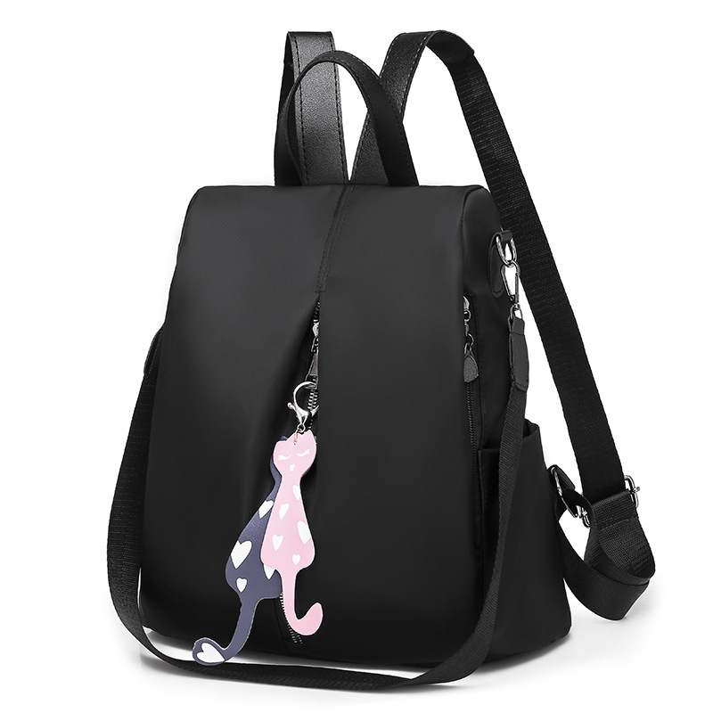 Sac à Dos Antivol Femme Chat Noir