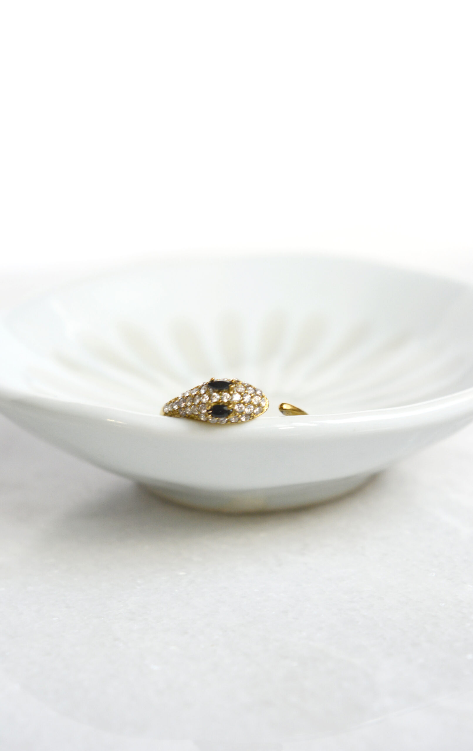 Bague BOA “Bohemian mood” – Bague serpent ajustable zirconium acier inoxydable – Image 2