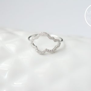 BAGUE NUAGE MAY MINIMALISTE – Argent 925 et zirconium