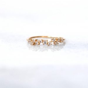 Bague Pure Voie lactée “BOHEMIAN MOOD” – Bague  voie lactée zirconium plaqué or