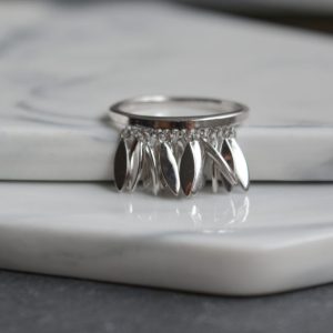 Bague Bombay – Bague pampilles plumettes argent 925