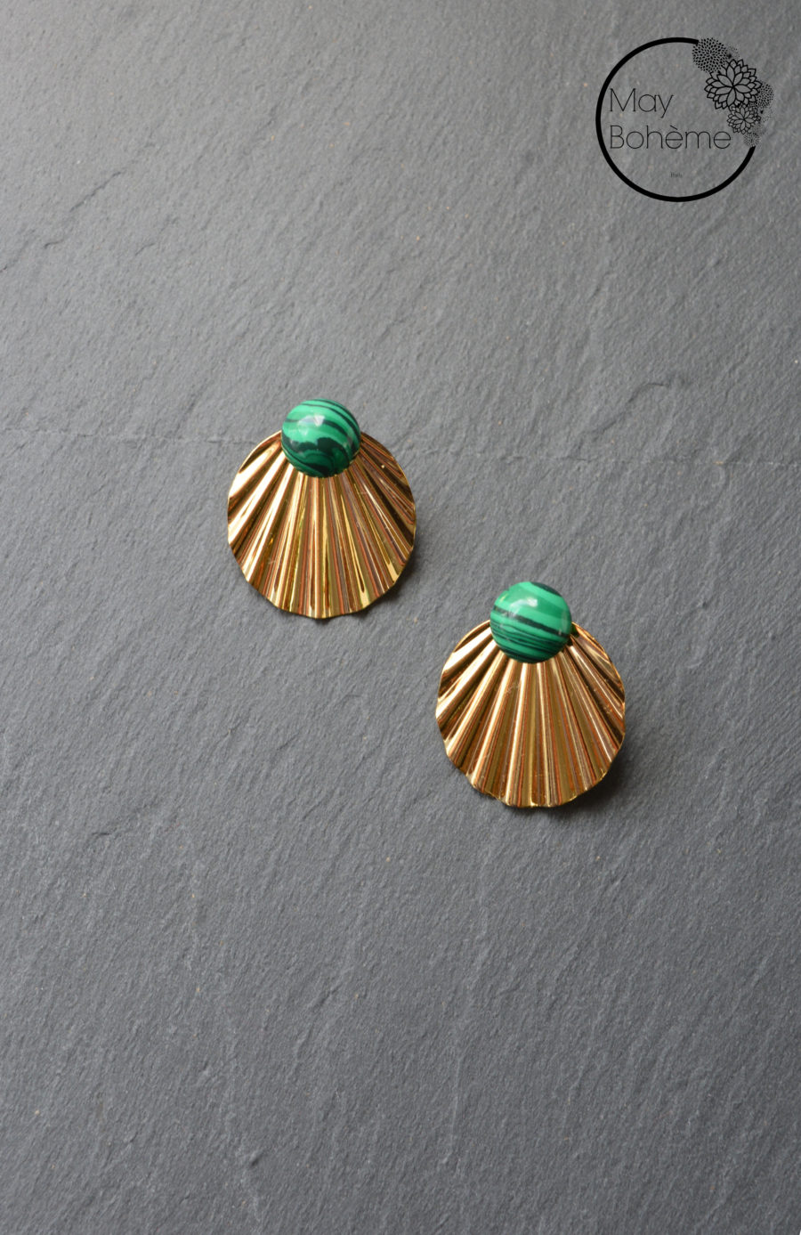 Boucles d’oreilles Pondichéry “INDIAN MOOD” – Boucles d’oreilles Eventail GM – Image 6