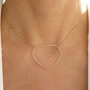 Collier Coeur fin doré ou argenté