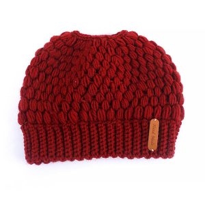 Bonnet Trou Queue de Cheval Nevada – Rouge